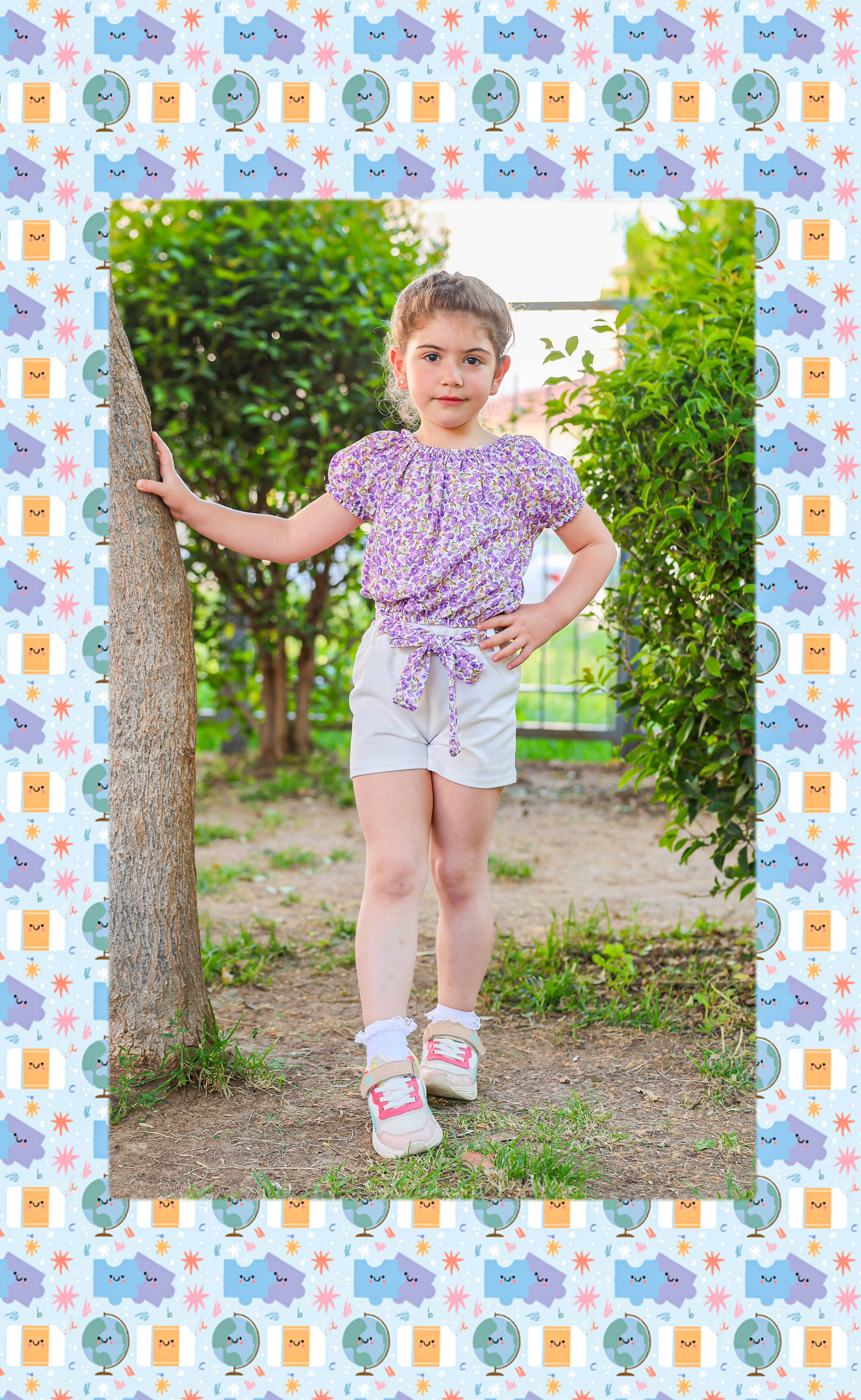 Παστέλ χρώματα και σχέδια κάθετο 